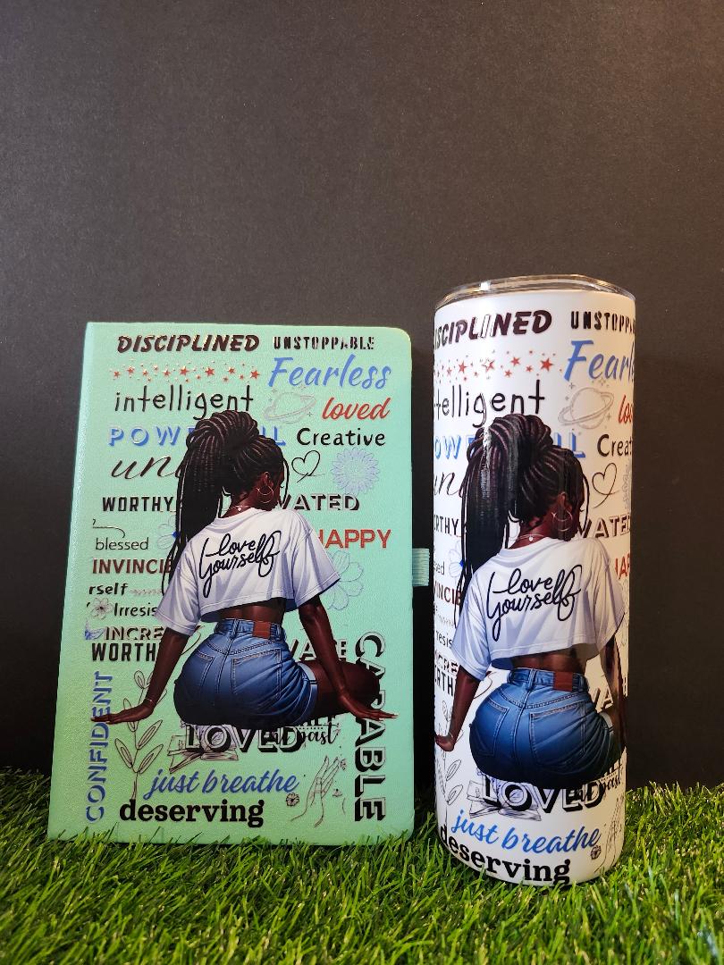 Journal/tumbler/libby glass bundle