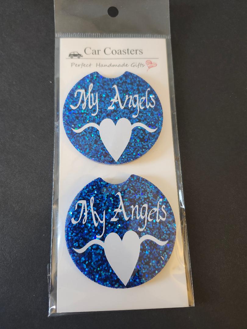 Custom car coasters