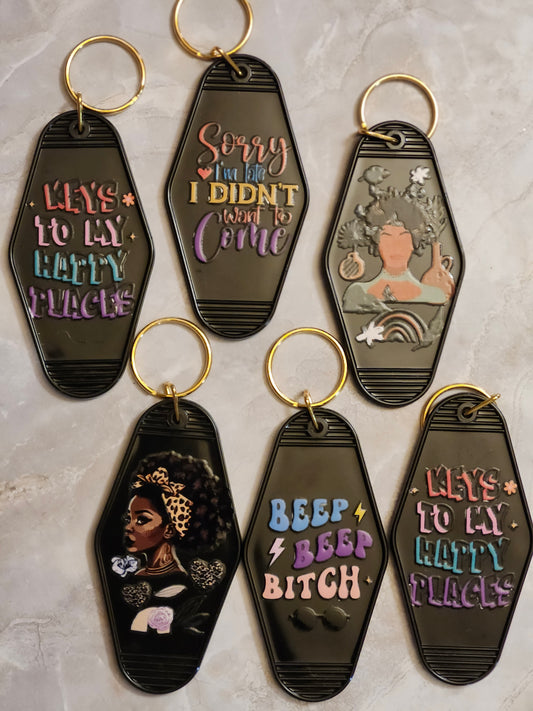 Hotel keychains