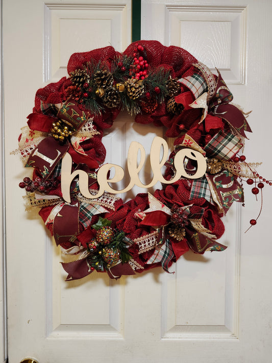 Burlap wreaths