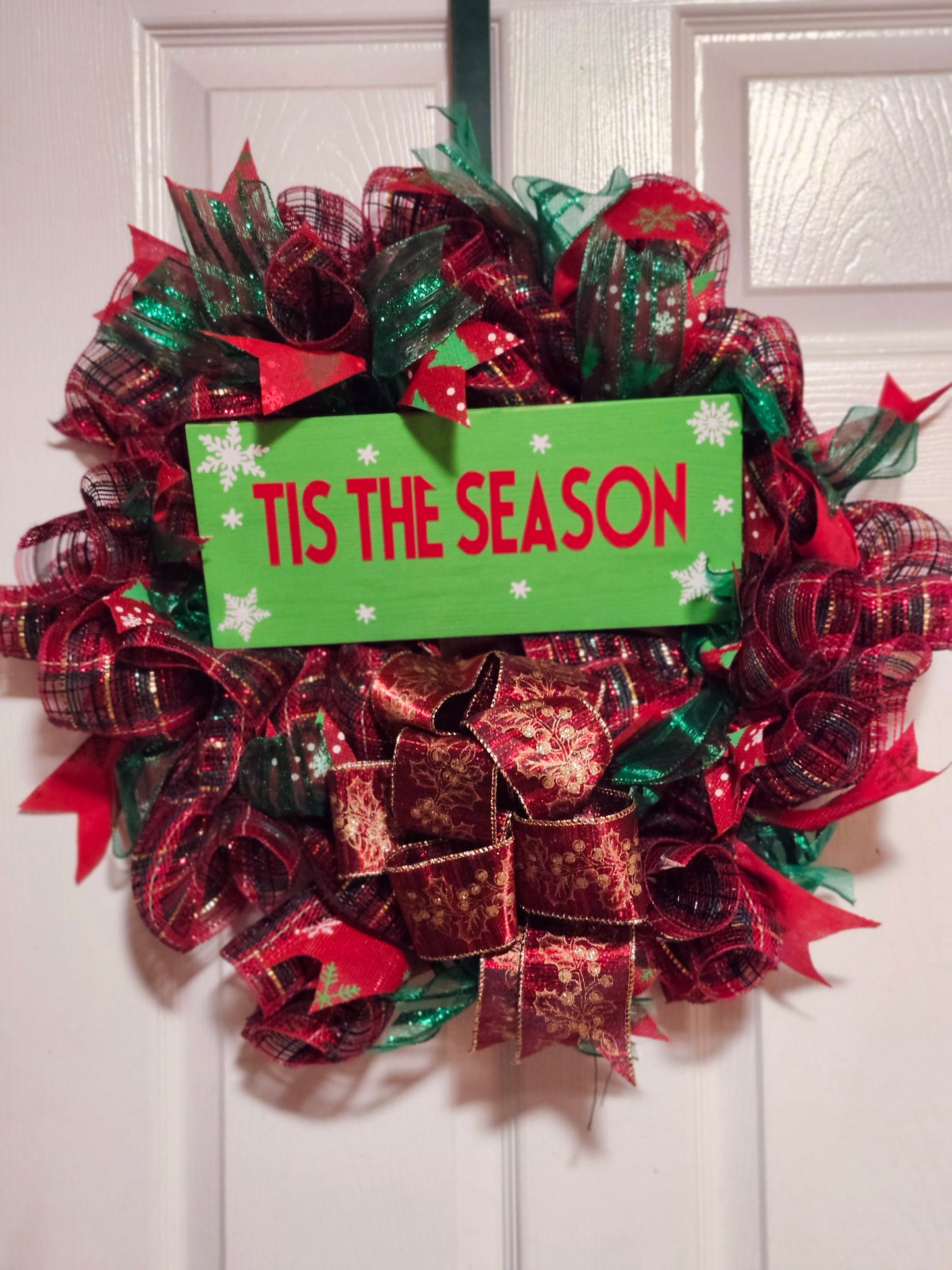 Christmas deco mesh wreaths