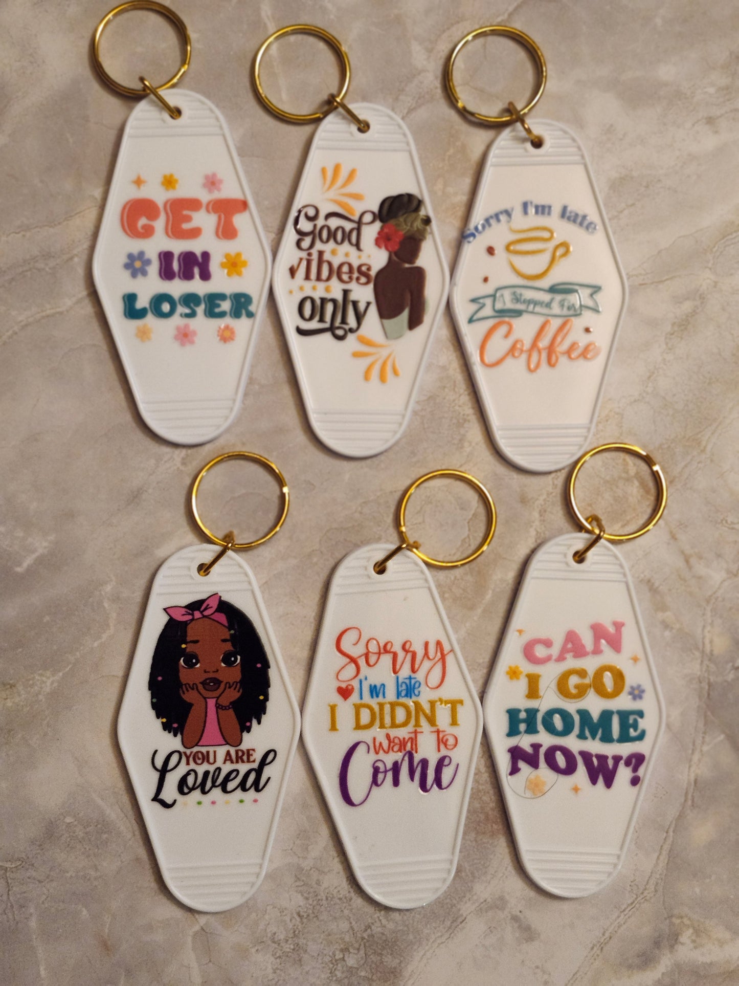 Hotel keychains